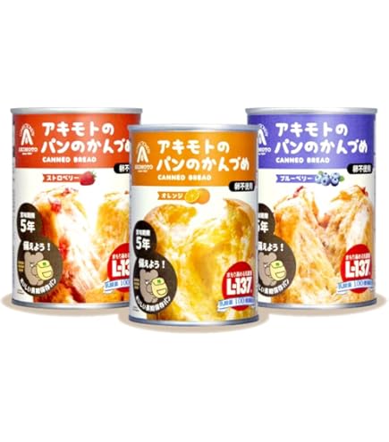 Amazon | パン・アキモト：プレミアムシリーズ｢パンの缶詰 バター味 24